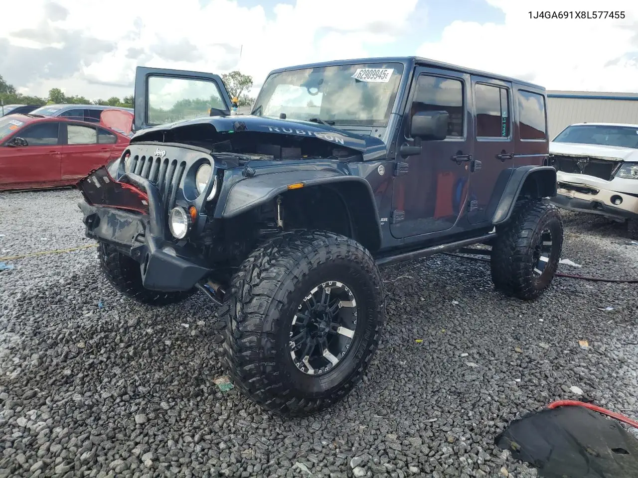 2008 Jeep Wrangler Unlimited Rubicon VIN: 1J4GA691X8L577455 Lot: 62909945