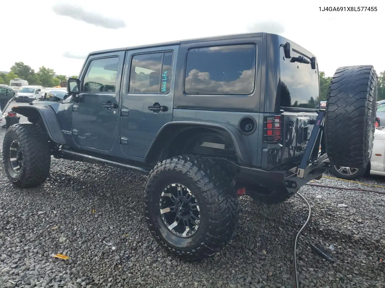 2008 Jeep Wrangler Unlimited Rubicon VIN: 1J4GA691X8L577455 Lot: 62909945