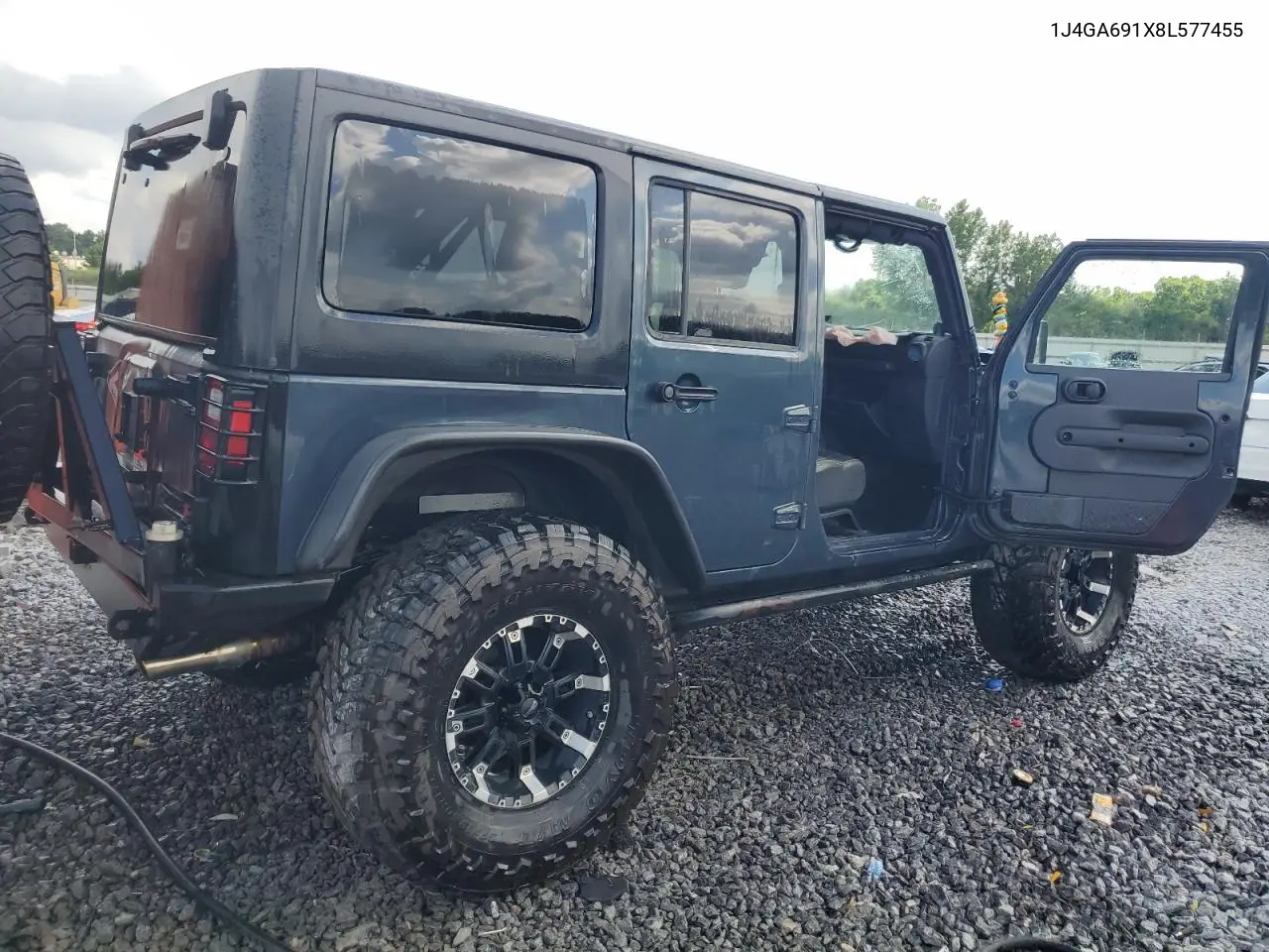 2008 Jeep Wrangler Unlimited Rubicon VIN: 1J4GA691X8L577455 Lot: 62909945