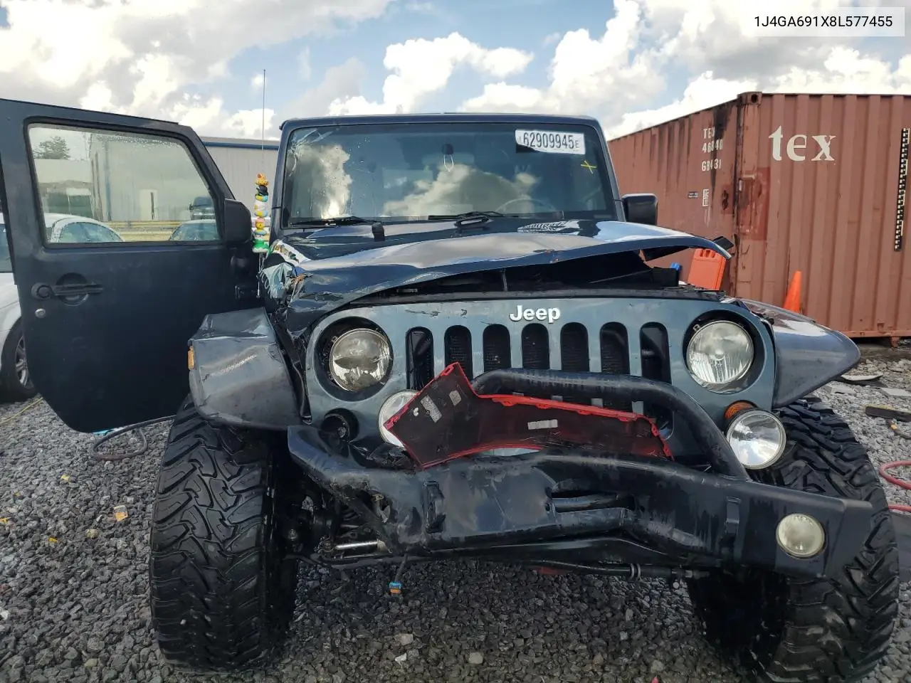 2008 Jeep Wrangler Unlimited Rubicon VIN: 1J4GA691X8L577455 Lot: 62909945