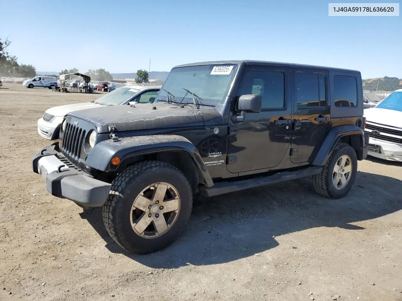 1J4GA59178L636620 2008 Jeep Wrangler Unlimited Sahara