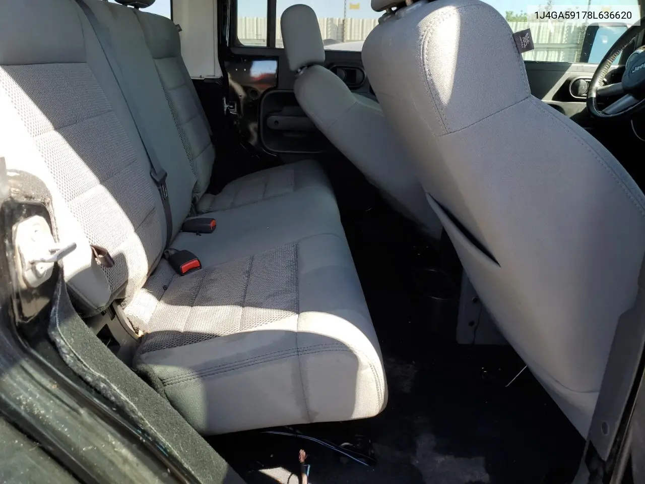 1J4GA59178L636620 2008 Jeep Wrangler Unlimited Sahara
