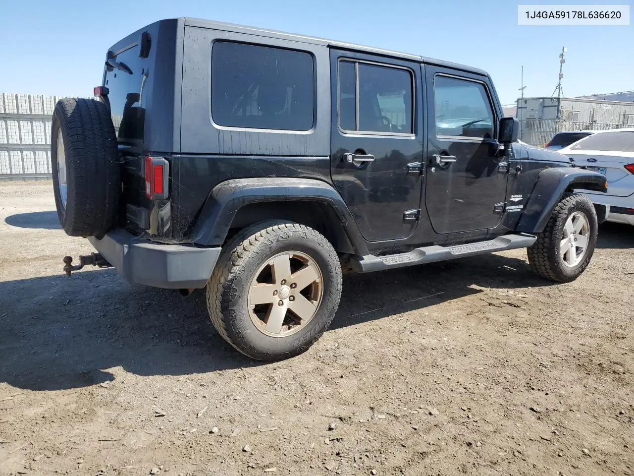 1J4GA59178L636620 2008 Jeep Wrangler Unlimited Sahara
