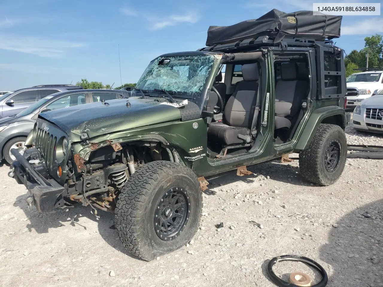 2008 Jeep Wrangler Unlimited Sahara VIN: 1J4GA59188L634858 Lot: 63989065