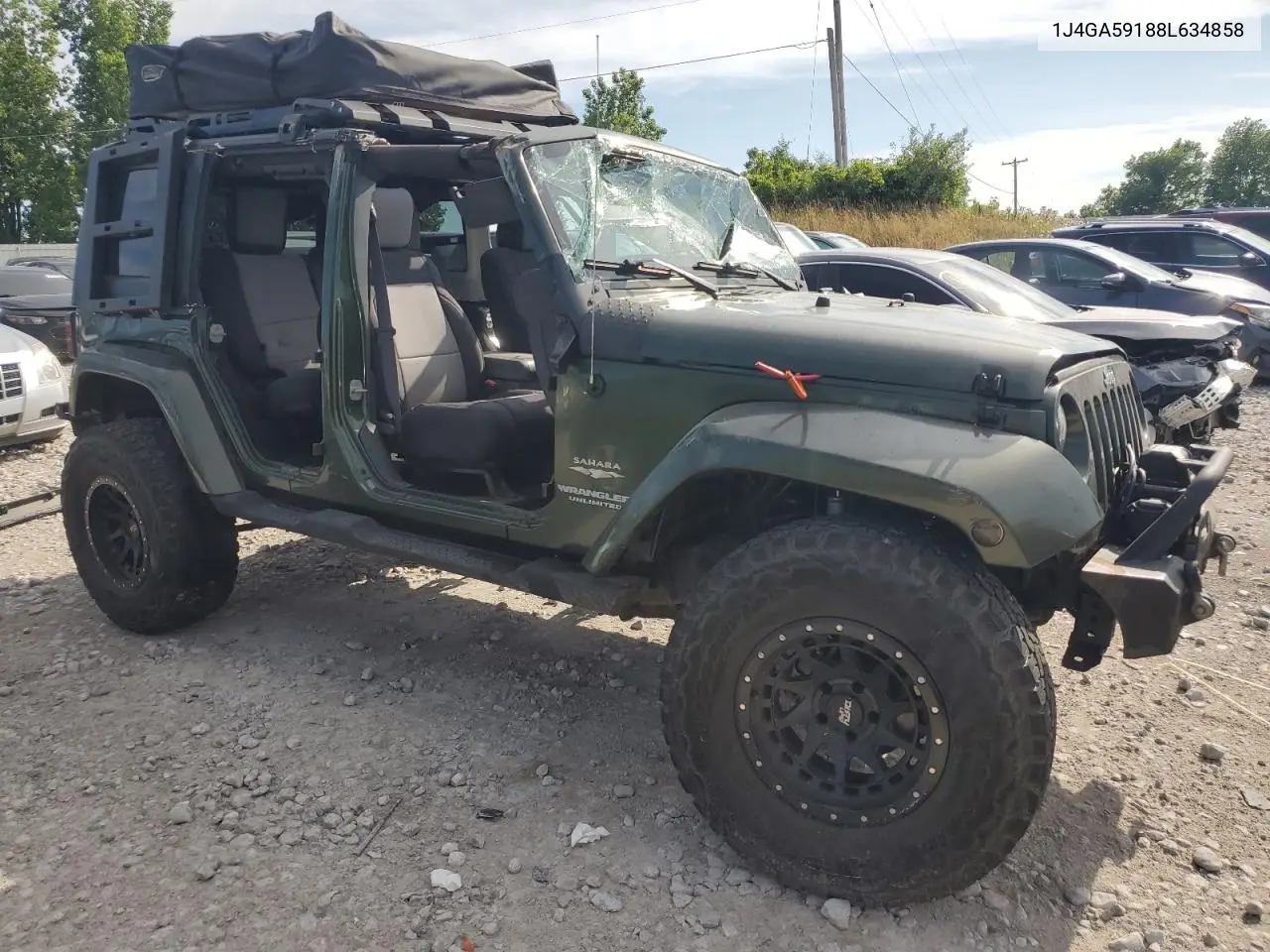 2008 Jeep Wrangler Unlimited Sahara VIN: 1J4GA59188L634858 Lot: 63989065