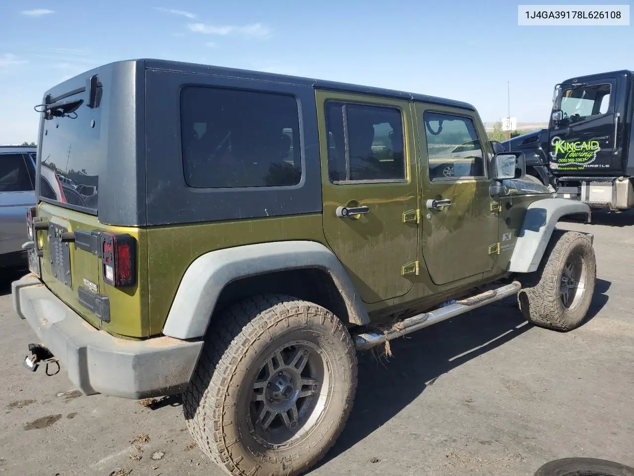 2008 Jeep Wrangler Unlimited X VIN: 1J4GA39178L626108 Lot: 64595135