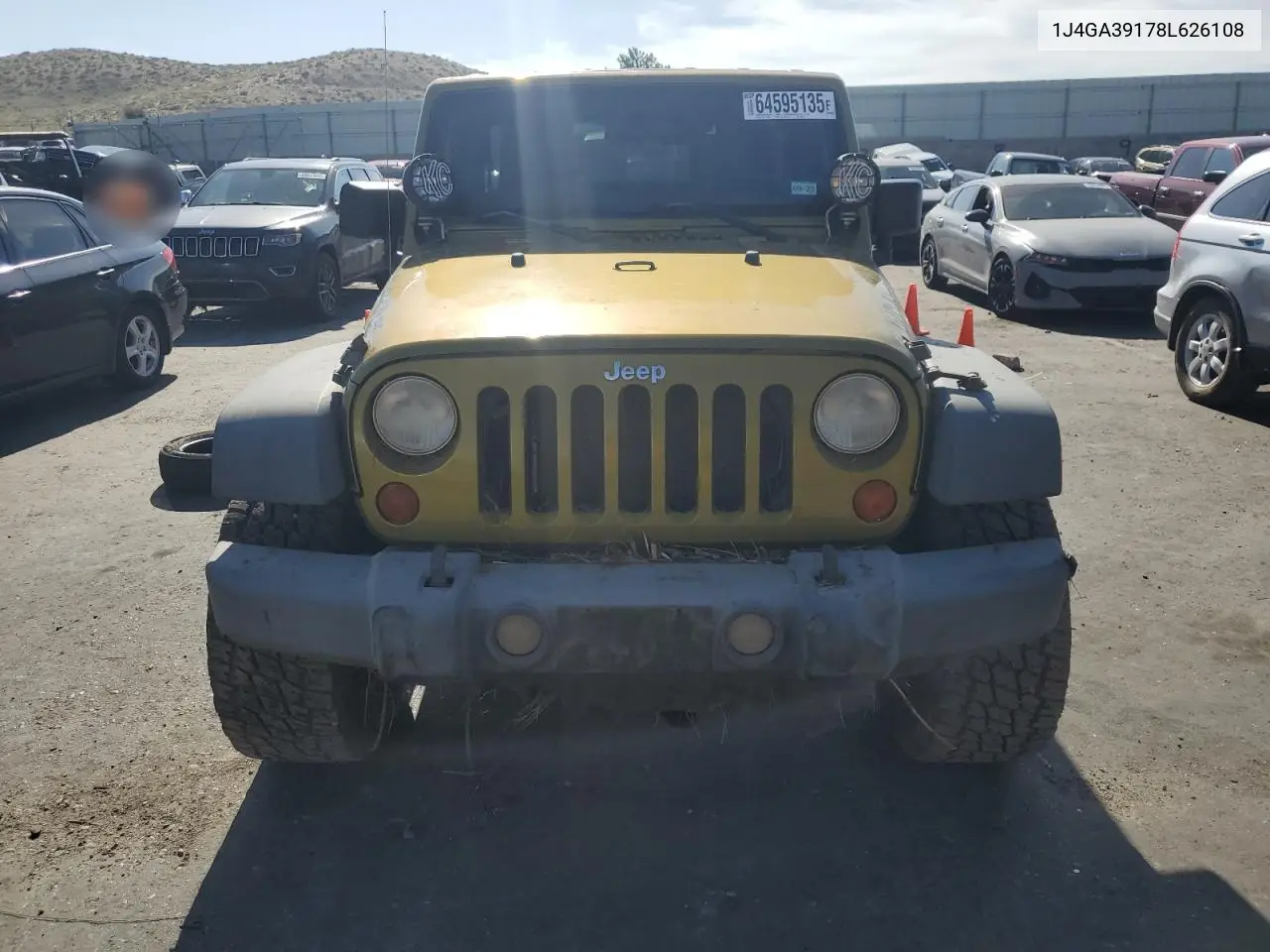 2008 Jeep Wrangler Unlimited X VIN: 1J4GA39178L626108 Lot: 64595135