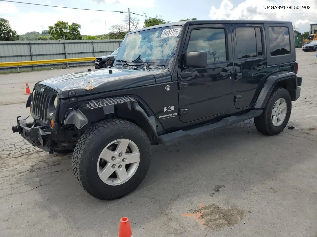 2008 Jeep Wrangler Unlimited X VIN: 1J4GA39178L501903 Lot: 64851725