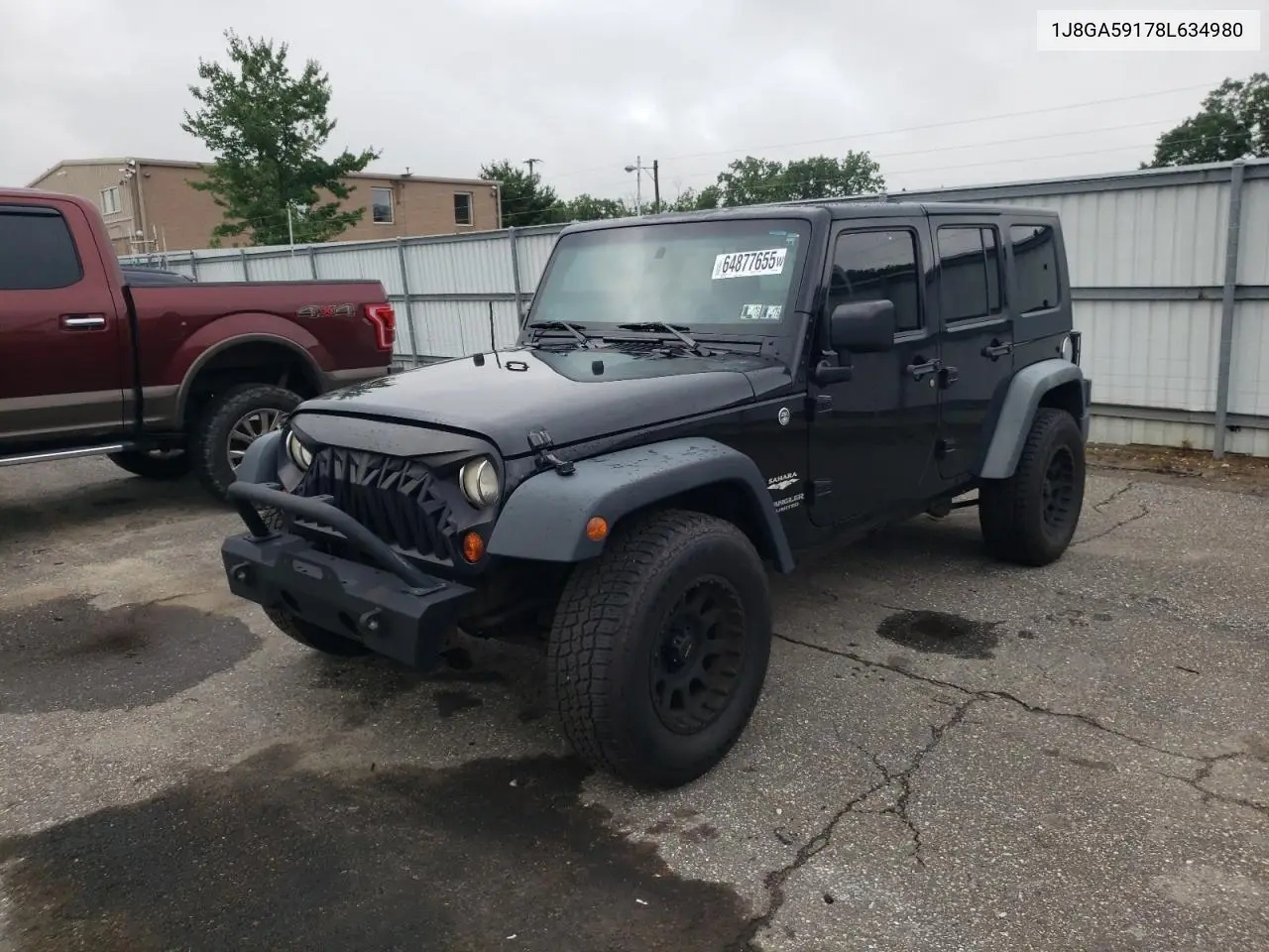 2008 Jeep Wrangler Unlimited Sahara VIN: 1J8GA59178L634980 Lot: 64877655