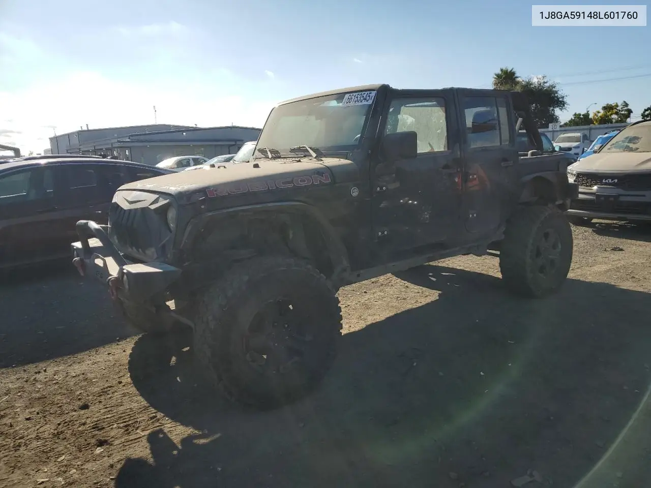 2008 Jeep Wrangler Unlimited Sahara VIN: 1J8GA59148L601760 Lot: 66153545