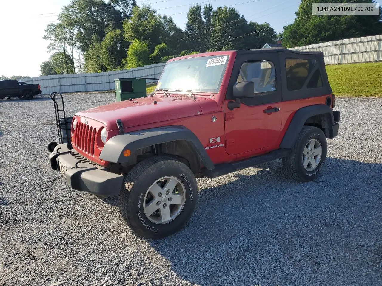 2009 Jeep Wrangler X VIN: 1J4FA24109L700709 Lot: 62570375
