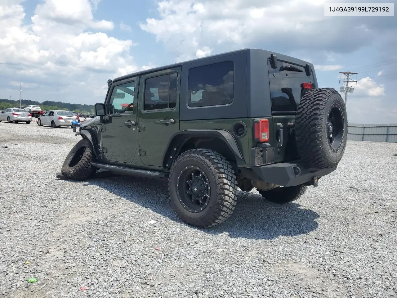 2009 Jeep Wrangler Unlimited X VIN: 1J4GA39199L729192 Lot: 62669675