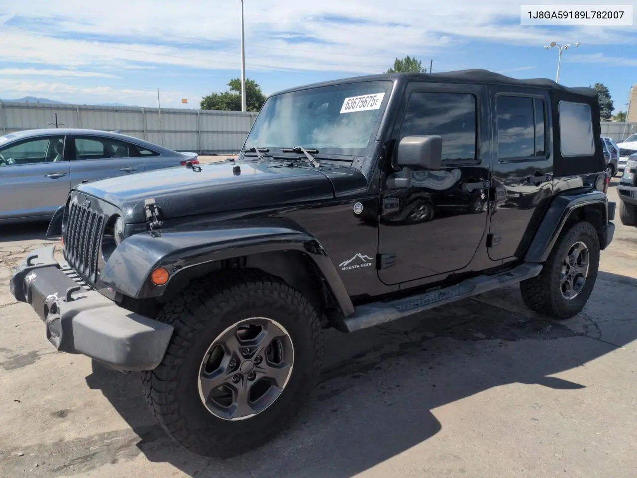 2009 Jeep Wrangler Unlimited Sahara VIN: 1J8GA59189L782007 Lot: 63675675