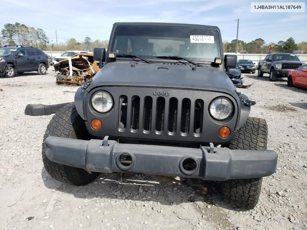 2010 Jeep Wrangler Unlimited Sport VIN: 1J4BA3H11AL187649 Lot: 45818174