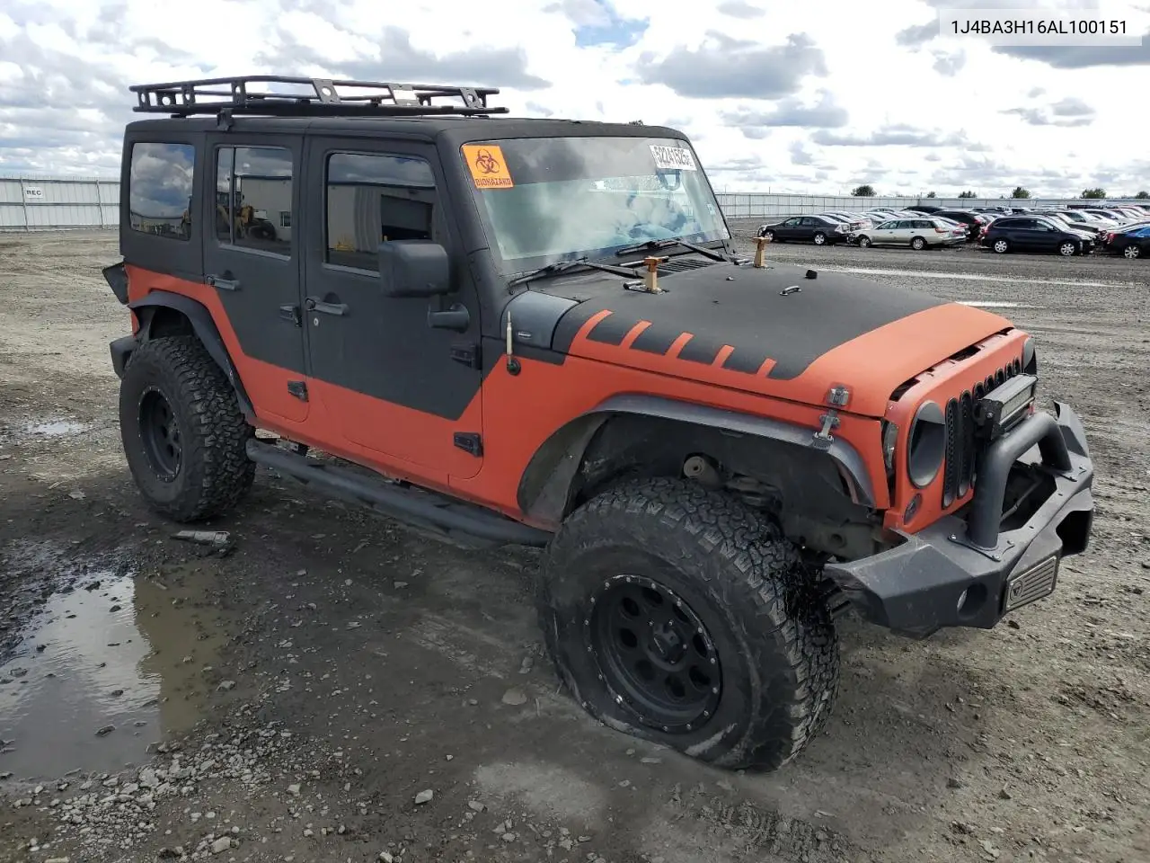 2010 Jeep Wrangler Unlimited Sport VIN: 1J4BA3H16AL100151 Lot: 52241525