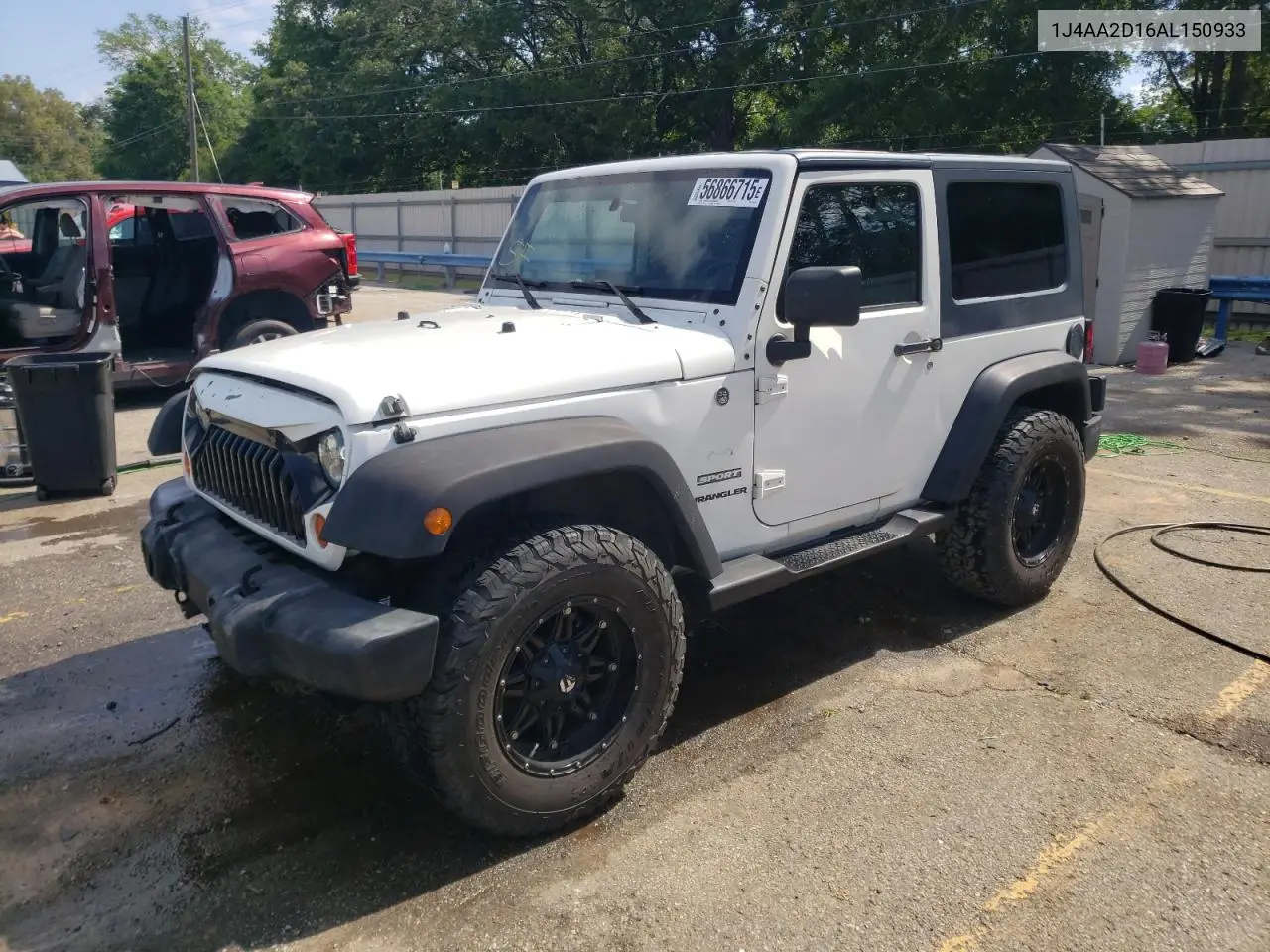2010 Jeep Wrangler Sport VIN: 1J4AA2D16AL150933 Lot: 56866715