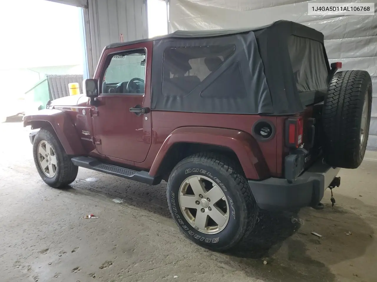 2010 Jeep Wrangler Sahara VIN: 1J4GA5D11AL106768 Lot: 56935745