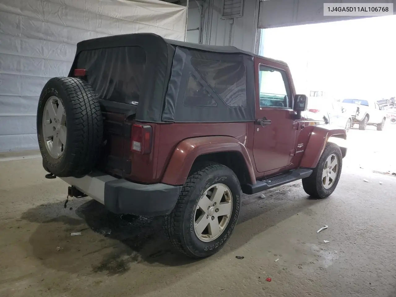 2010 Jeep Wrangler Sahara VIN: 1J4GA5D11AL106768 Lot: 56935745
