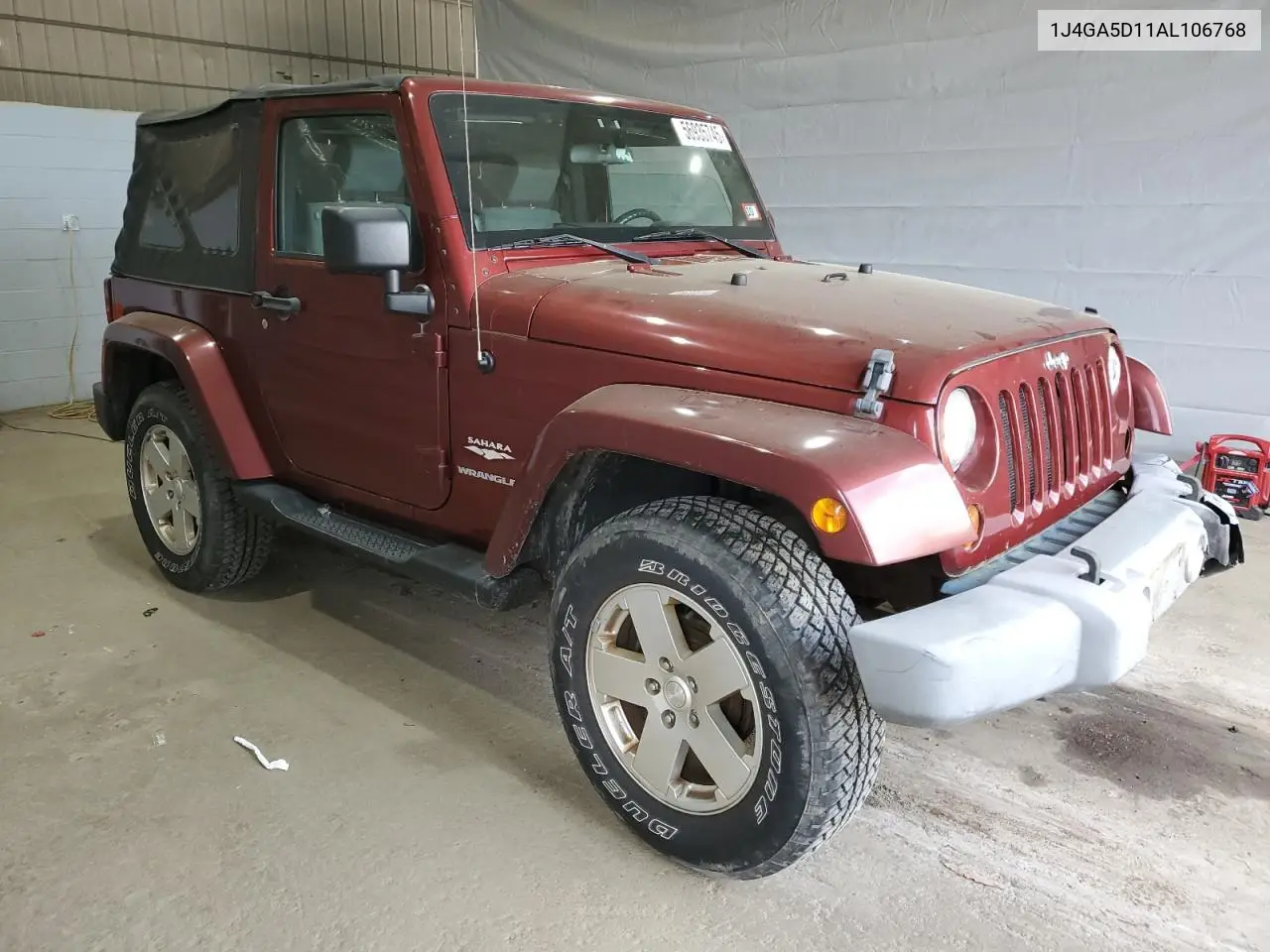 2010 Jeep Wrangler Sahara VIN: 1J4GA5D11AL106768 Lot: 56935745