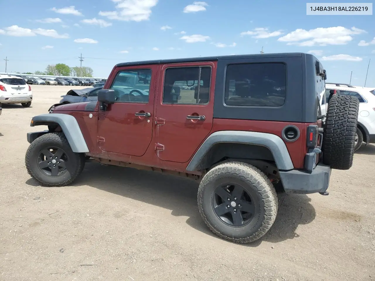 2010 Jeep Wrangler Unlimited Sport VIN: 1J4BA3H18AL226219 Lot: 57037675