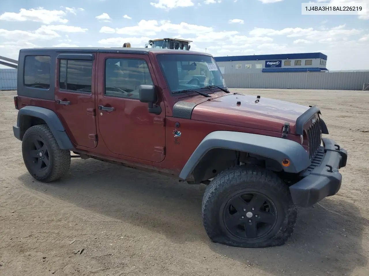 2010 Jeep Wrangler Unlimited Sport VIN: 1J4BA3H18AL226219 Lot: 57037675