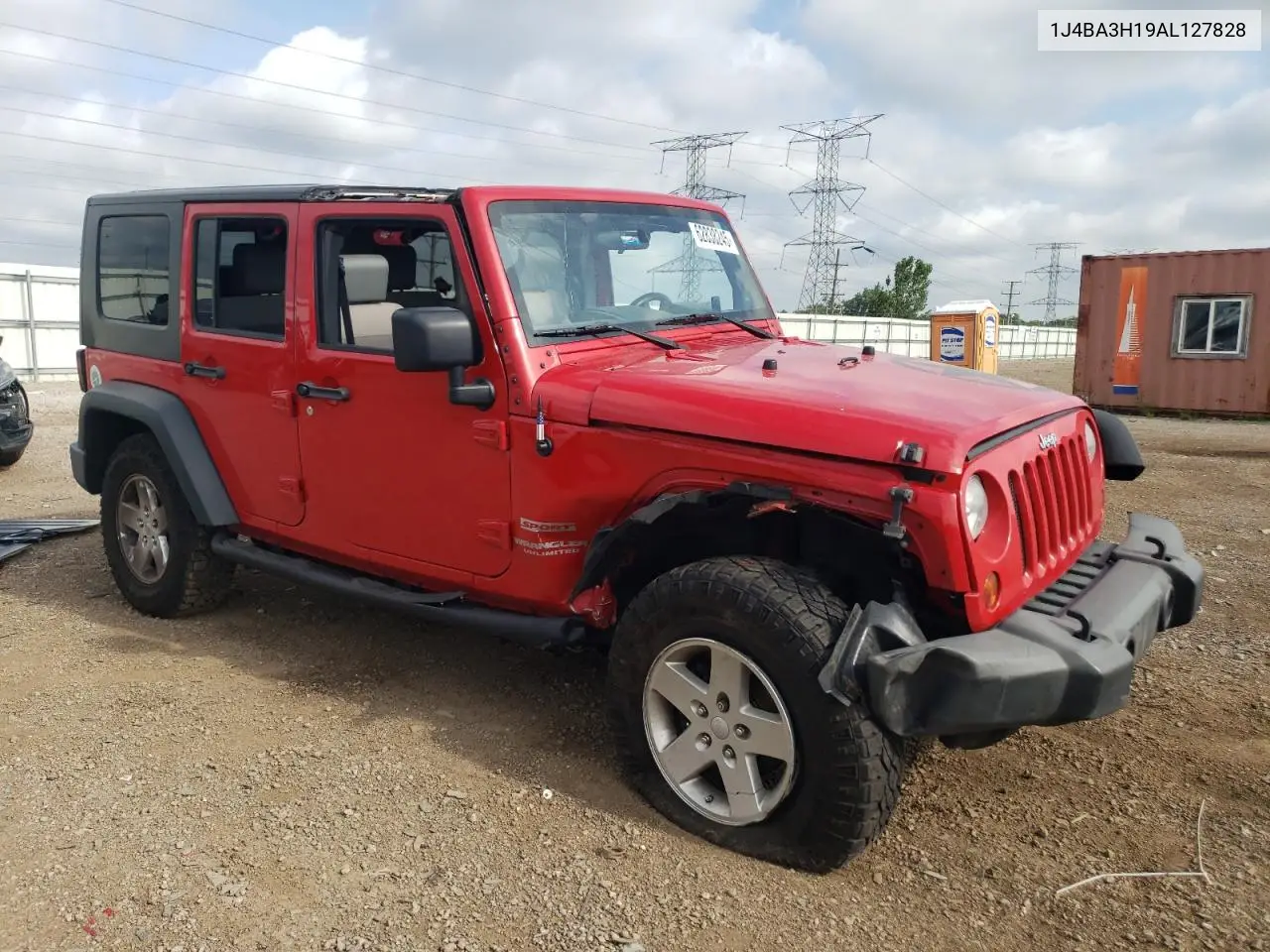2010 Jeep Wrangler Unlimited Sport VIN: 1J4BA3H19AL127828 Lot: 62838245
