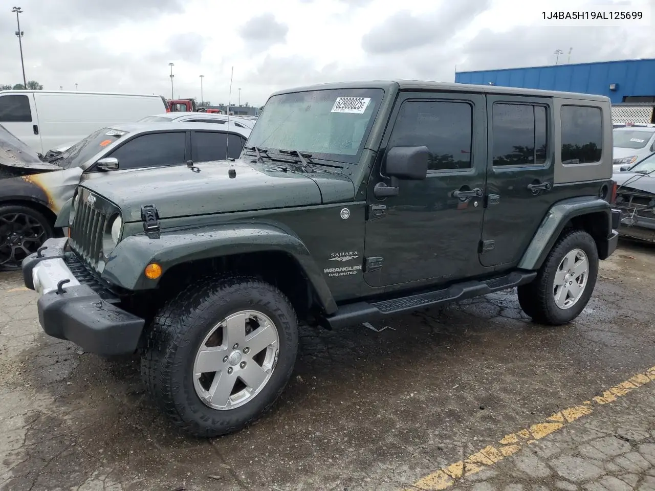 2010 Jeep Wrangler Unlimited Sahara VIN: 1J4BA5H19AL125699 Lot: 62908025