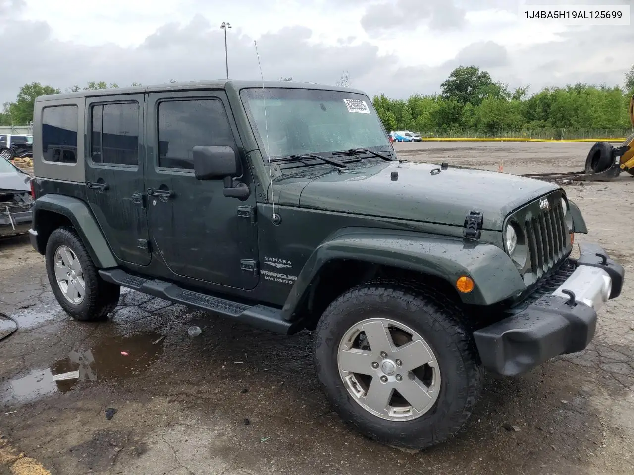 2010 Jeep Wrangler Unlimited Sahara VIN: 1J4BA5H19AL125699 Lot: 62908025