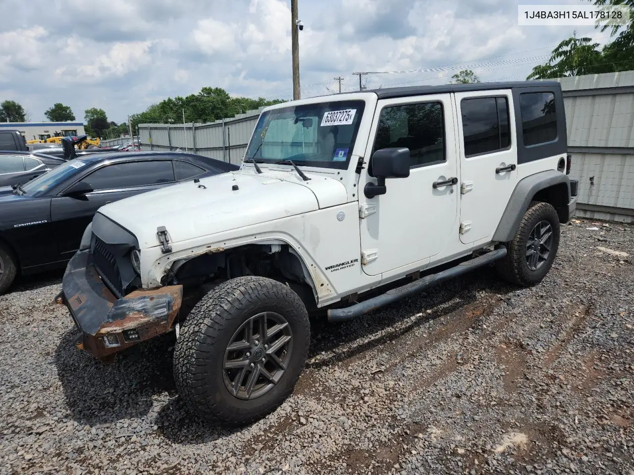 2010 Jeep Wrangler Unlimited Sport VIN: 1J4BA3H15AL178128 Lot: 63037275