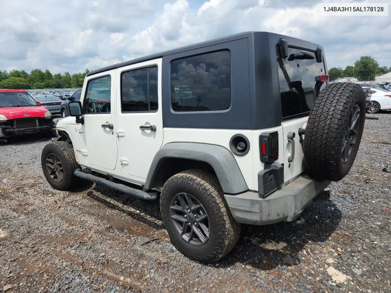 2010 Jeep Wrangler Unlimited Sport VIN: 1J4BA3H15AL178128 Lot: 63037275