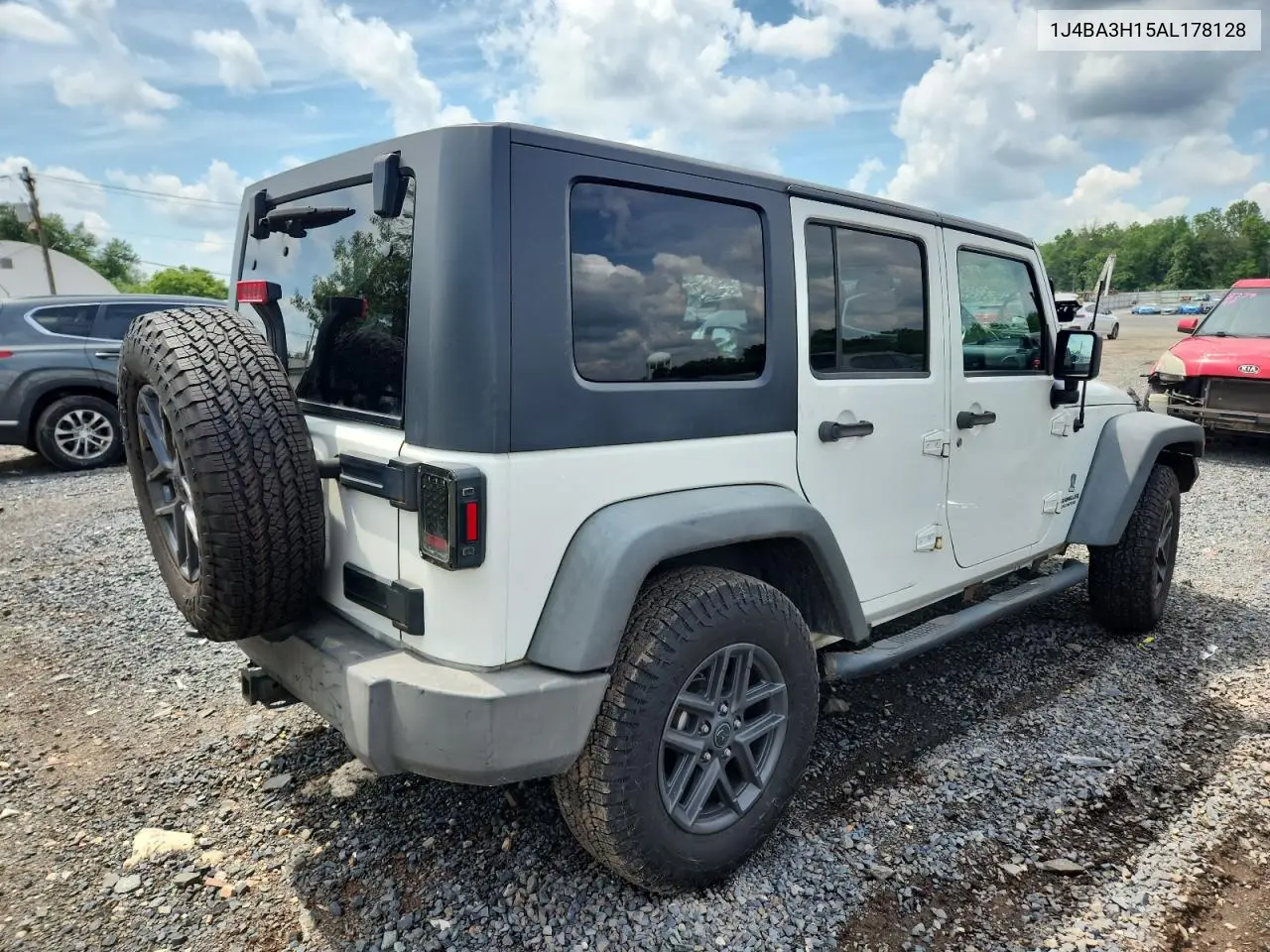 2010 Jeep Wrangler Unlimited Sport VIN: 1J4BA3H15AL178128 Lot: 63037275