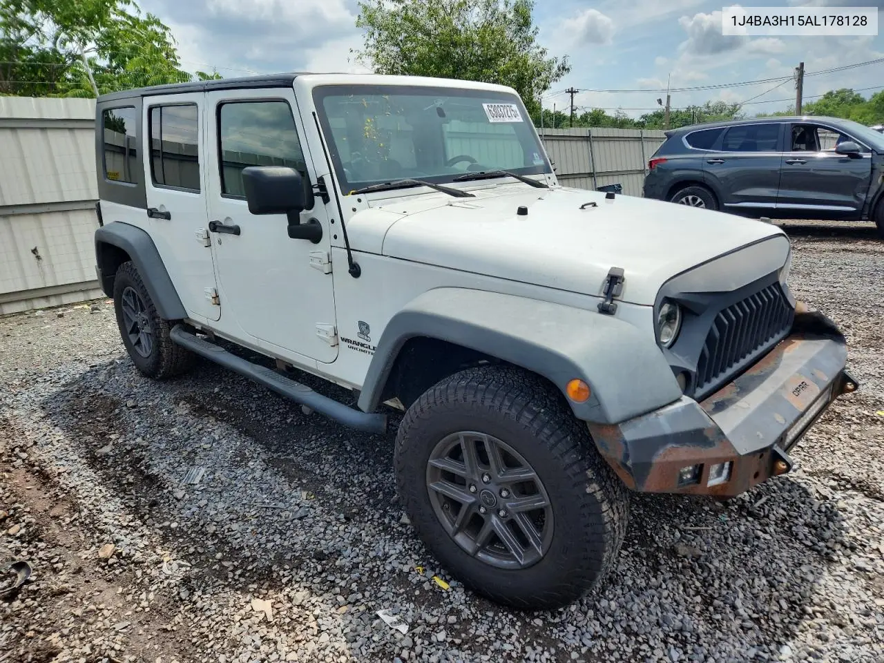 2010 Jeep Wrangler Unlimited Sport VIN: 1J4BA3H15AL178128 Lot: 63037275
