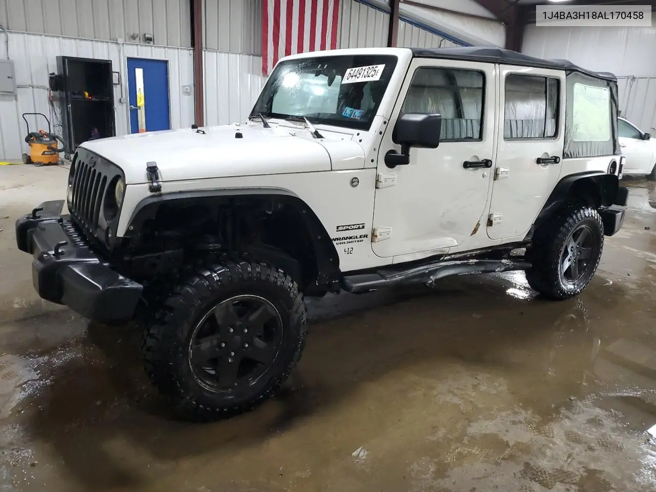 2010 Jeep Wrangler Unlimited Sport VIN: 1J4BA3H18AL170458 Lot: 64491325