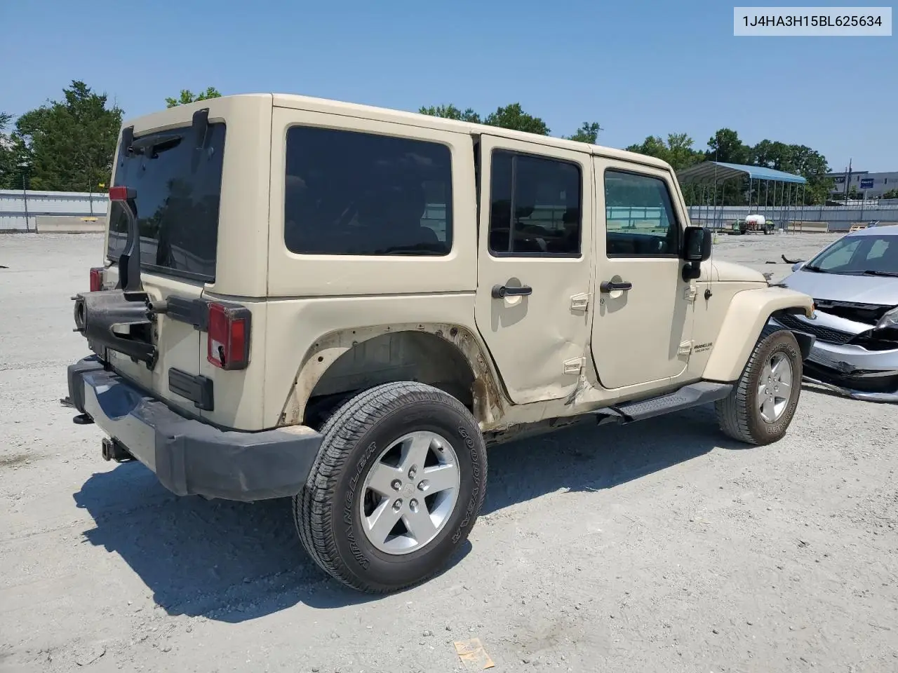2011 Jeep Wrangler Unlimited Sport VIN: 1J4HA3H15BL625634 Lot: 61458025