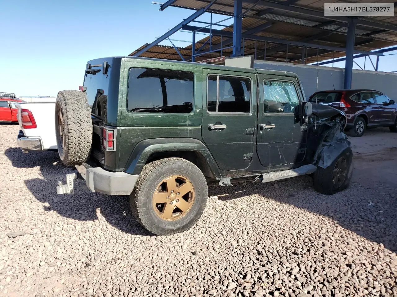 2011 Jeep Wrangler Unlimited Sahara VIN: 1J4HA5H17BL578277 Lot: 62930925