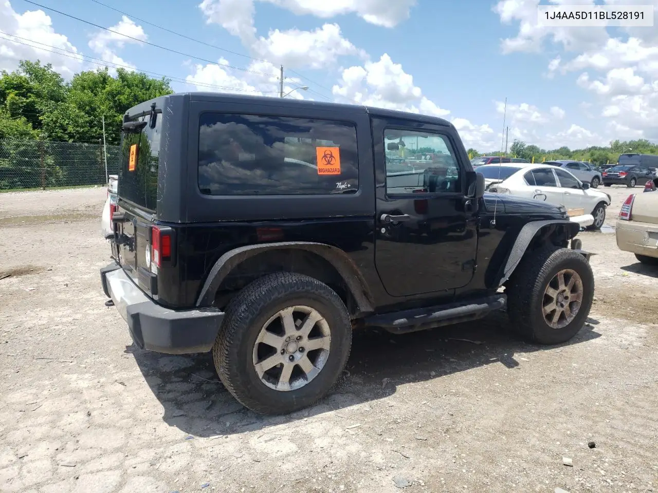 2011 Jeep Wrangler Sahara VIN: 1J4AA5D11BL528191 Lot: 63252155