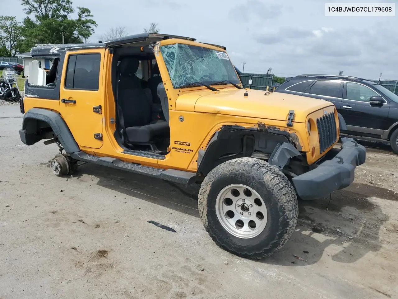 2012 Jeep Wrangler Unlimited Sport VIN: 1C4BJWDG7CL179608 Lot: 55136025