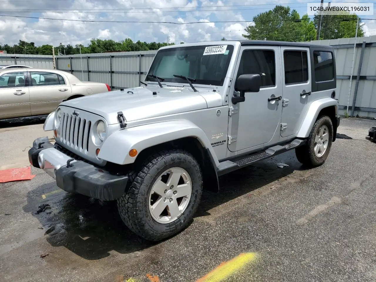2012 Jeep Wrangler Unlimited Sahara VIN: 1C4BJWEGXCL196031 Lot: 55803235