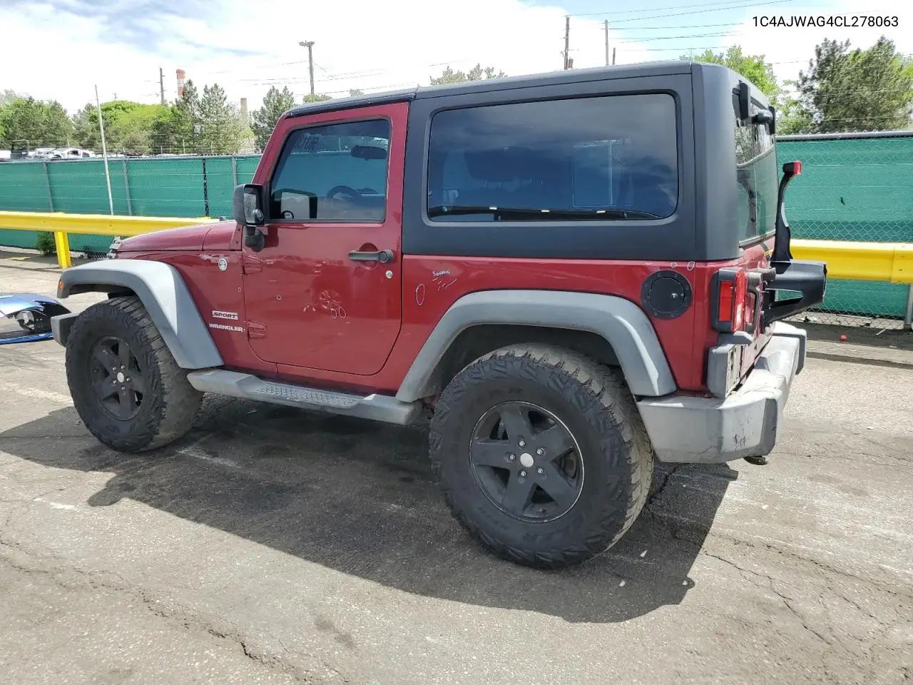 2012 Jeep Wrangler Sport VIN: 1C4AJWAG4CL278063 Lot: 56313005