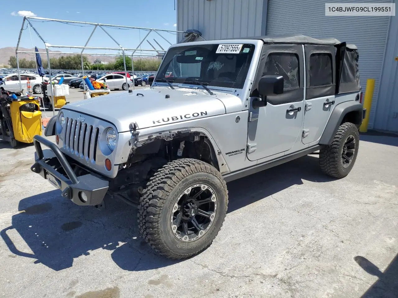 2012 Jeep Wrangler Unlimited Rubicon VIN: 1C4BJWFG9CL199551 Lot: 57097555