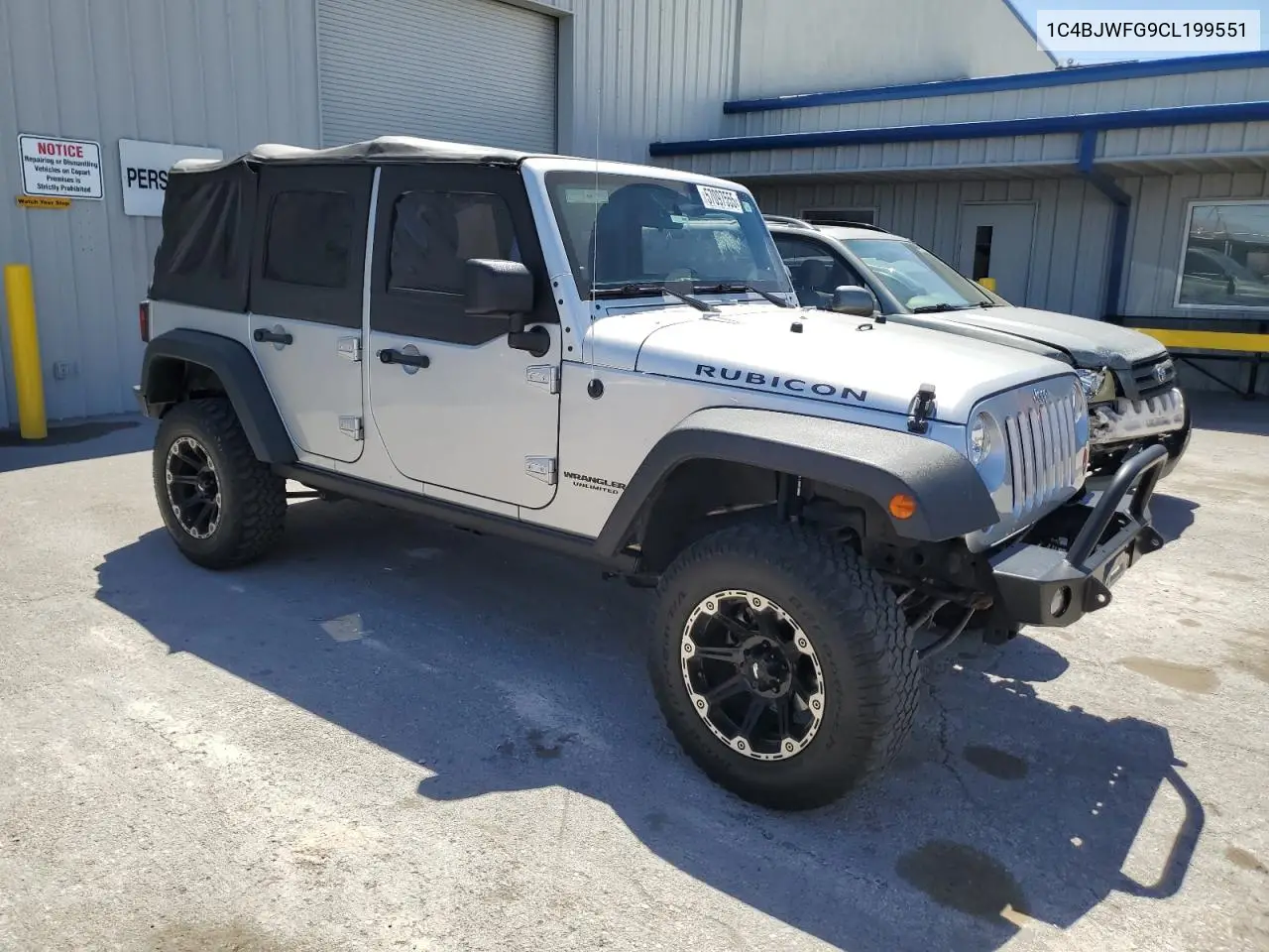 2012 Jeep Wrangler Unlimited Rubicon VIN: 1C4BJWFG9CL199551 Lot: 57097555