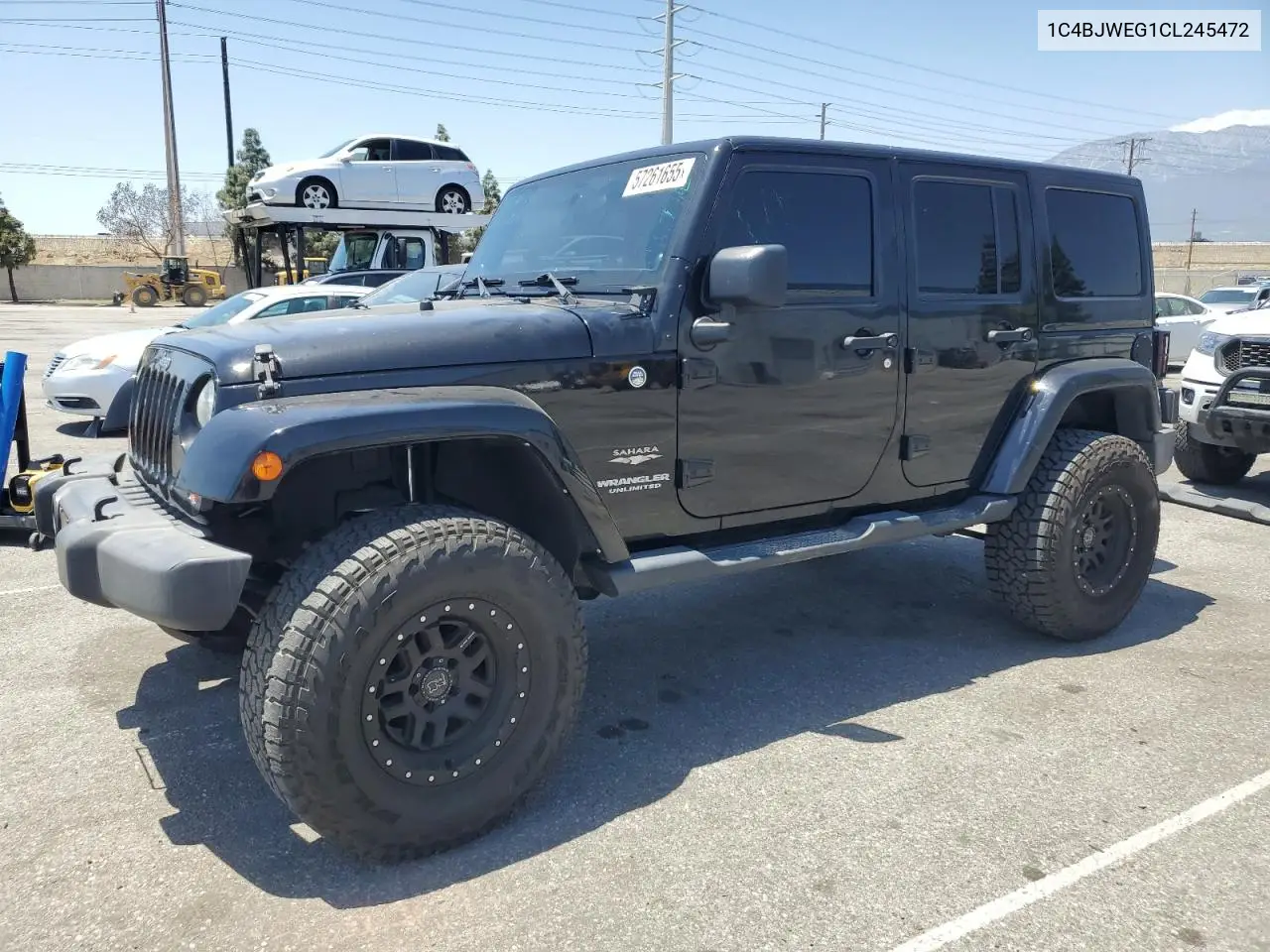 2012 Jeep Wrangler Unlimited Sahara VIN: 1C4BJWEG1CL245472 Lot: 57261655