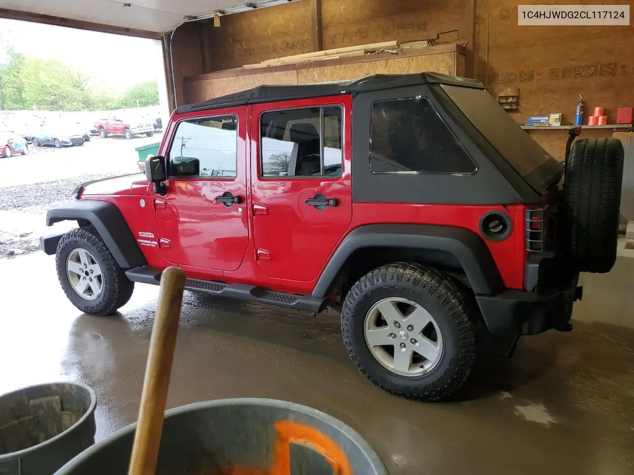2012 Jeep Wrangler Unlimited Sport VIN: 1C4HJWDG2CL117124 Lot: 57288435