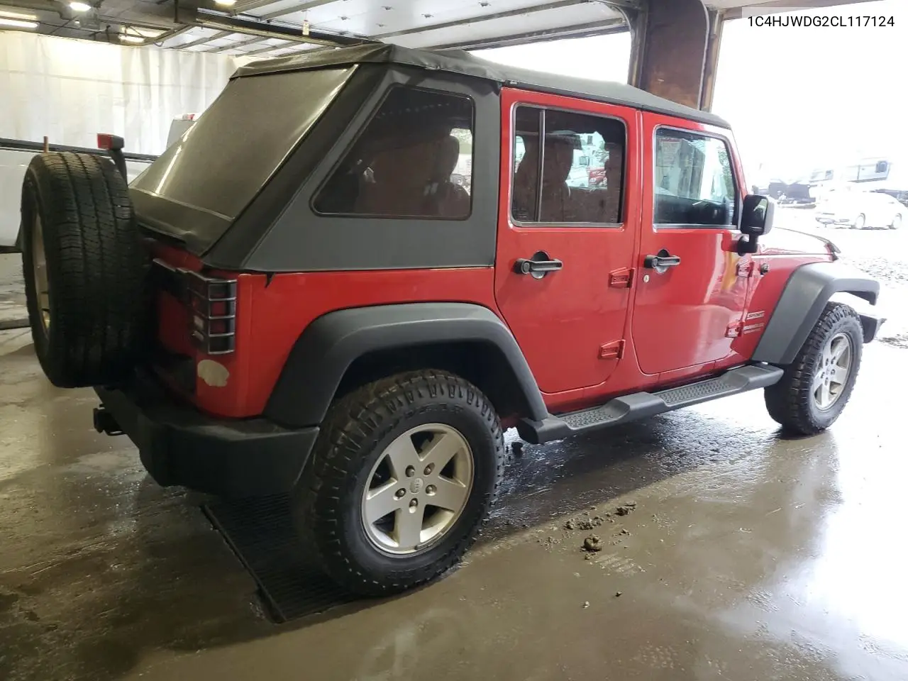 2012 Jeep Wrangler Unlimited Sport VIN: 1C4HJWDG2CL117124 Lot: 57288435