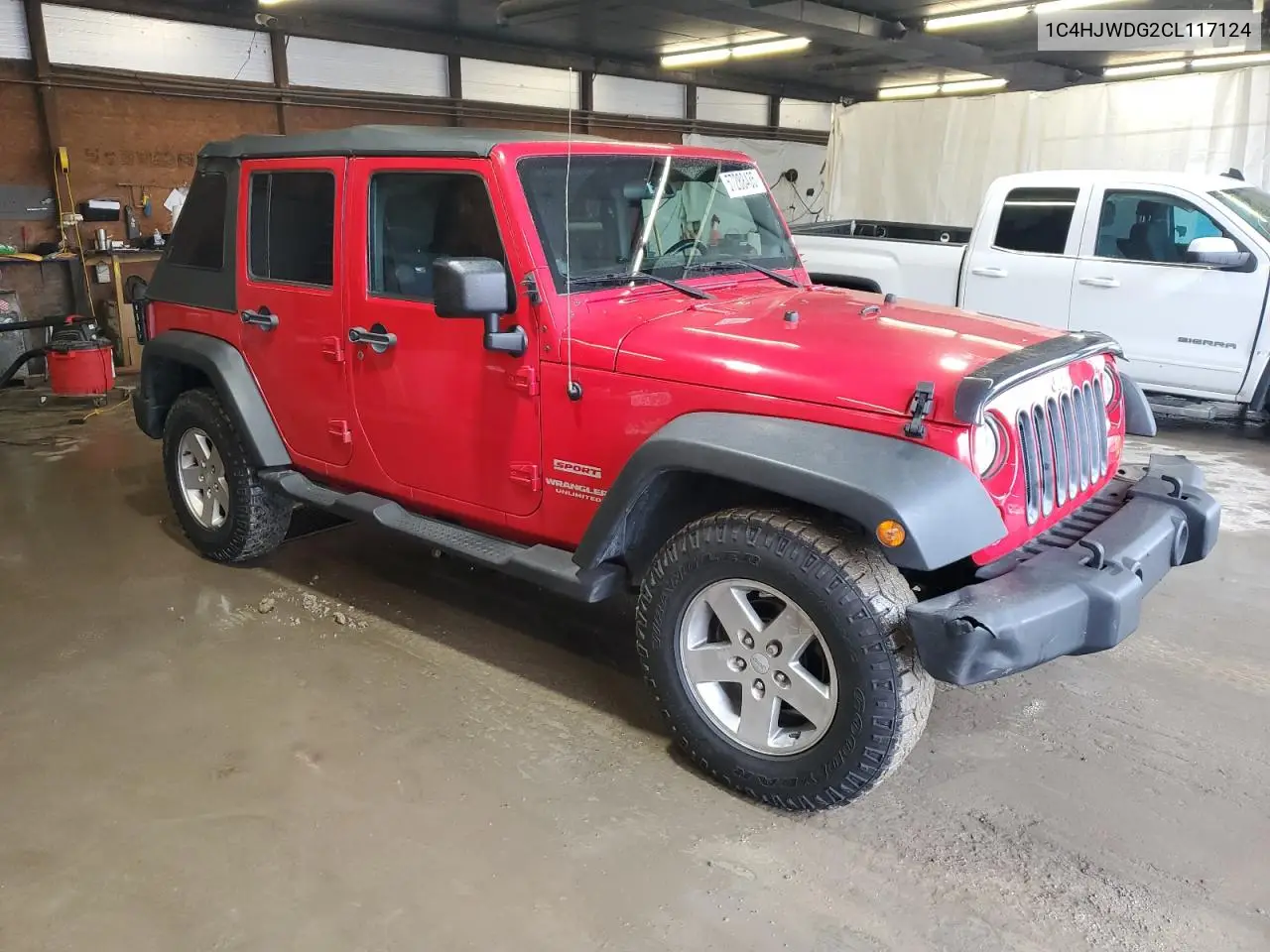 2012 Jeep Wrangler Unlimited Sport VIN: 1C4HJWDG2CL117124 Lot: 57288435