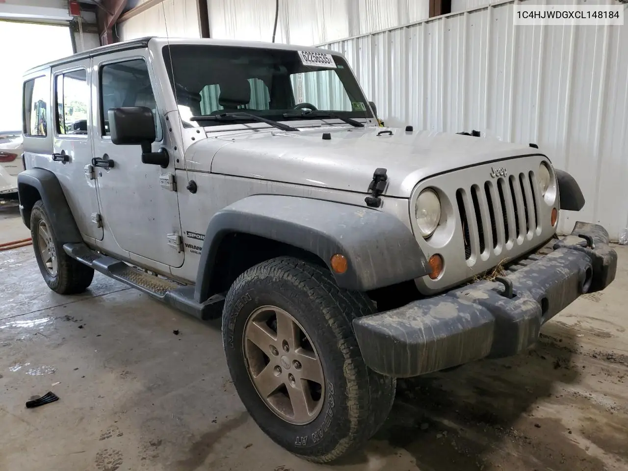 2012 Jeep Wrangler Unlimited Sport VIN: 1C4HJWDGXCL148184 Lot: 62256535