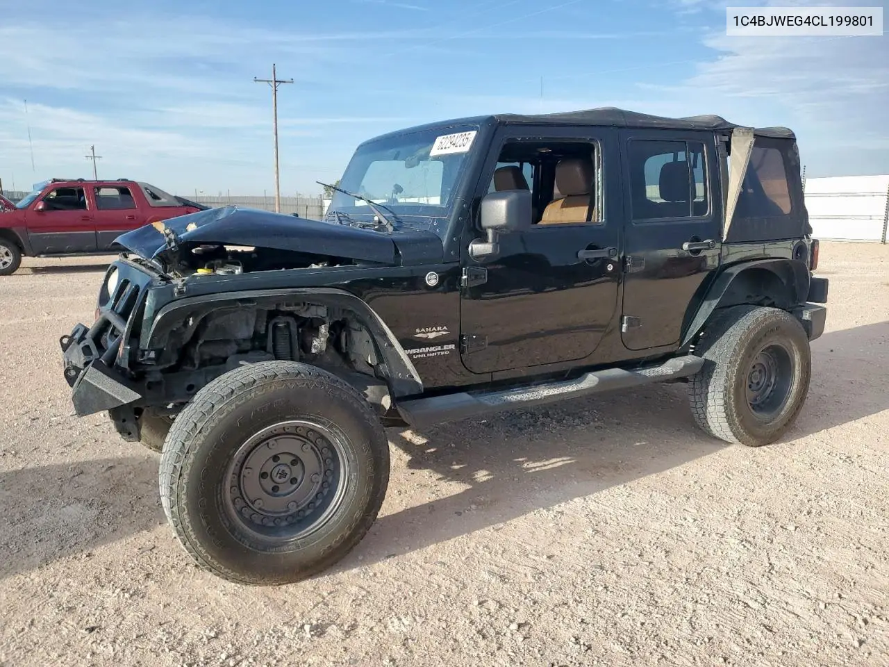 2012 Jeep Wrangler Unlimited Sahara VIN: 1C4BJWEG4CL199801 Lot: 62294235