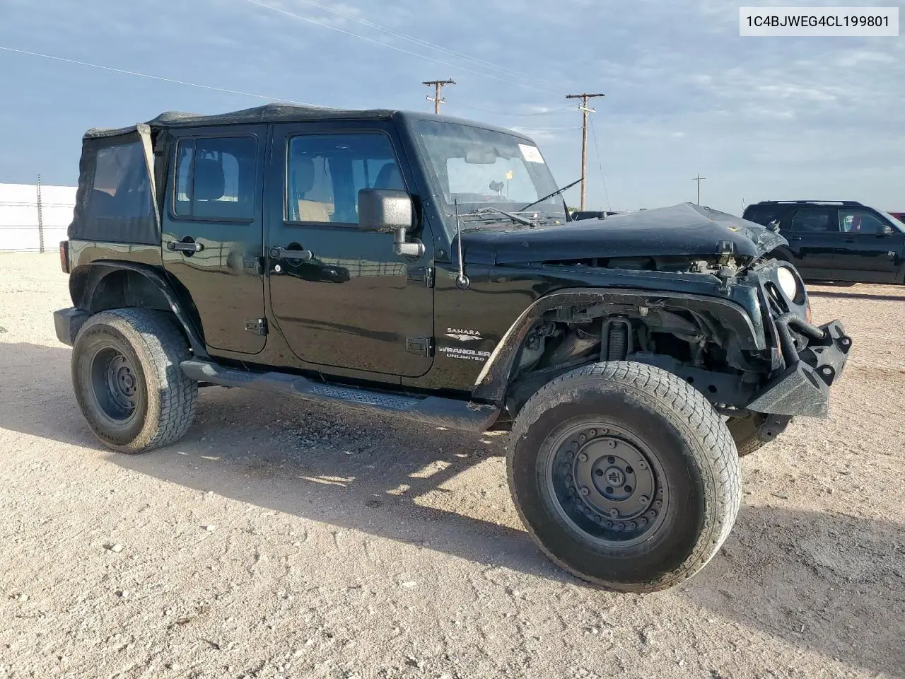 2012 Jeep Wrangler Unlimited Sahara VIN: 1C4BJWEG4CL199801 Lot: 62294235