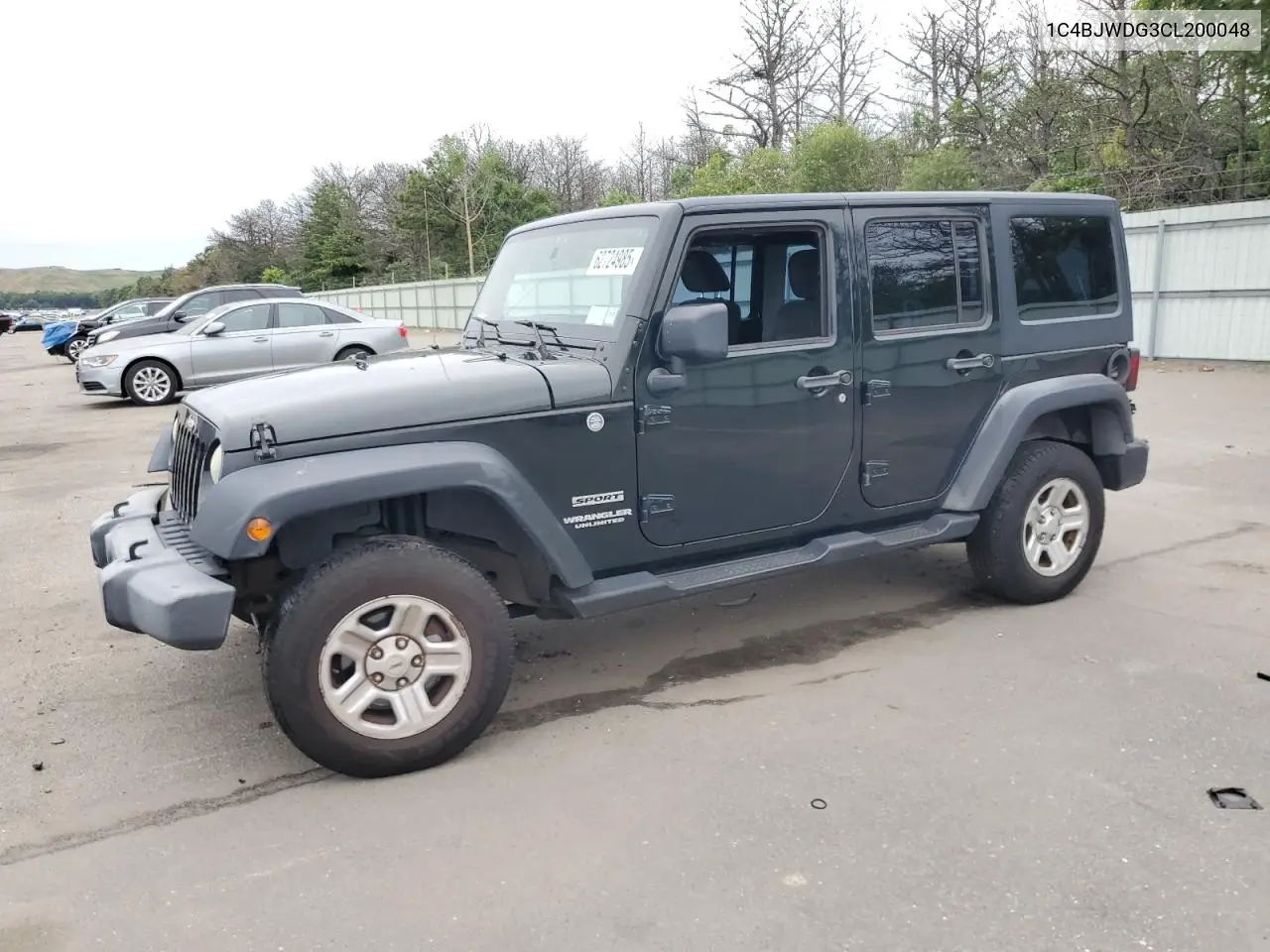 2012 Jeep Wrangler Unlimited Sport VIN: 1C4BJWDG3CL200048 Lot: 62724985