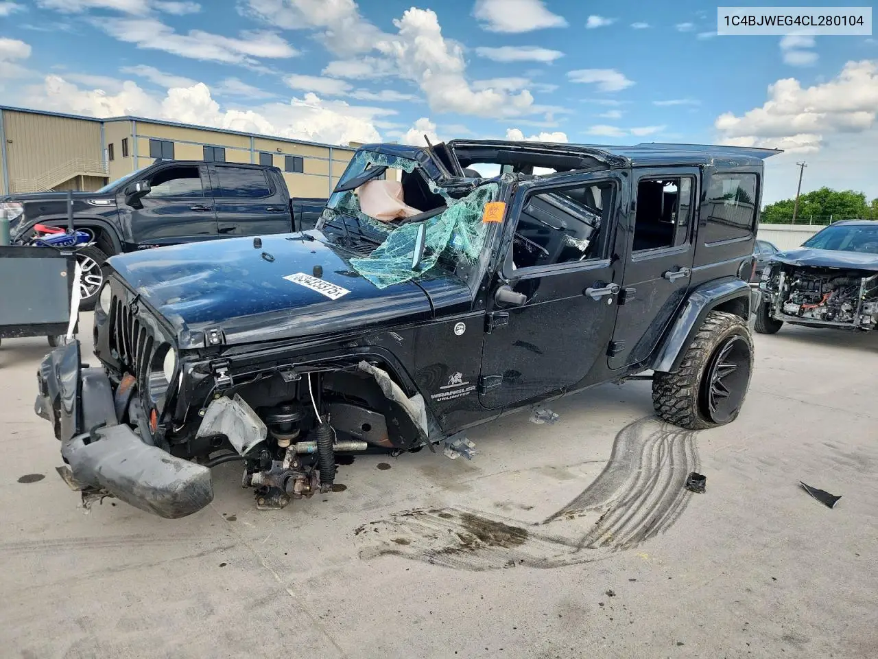 2012 Jeep Wrangler Unlimited Sahara VIN: 1C4BJWEG4CL280104 Lot: 63423375